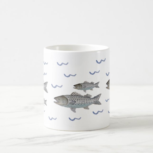 Taza De Café Mug de trasero a rayas (Centro)