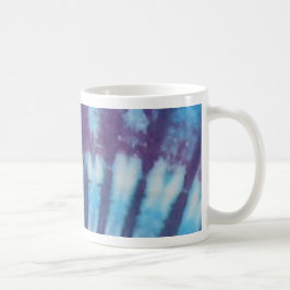 Taza De Café Mug de tye azul y púrpura