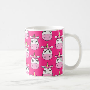 Taza De Café Mug de unicornio rosado