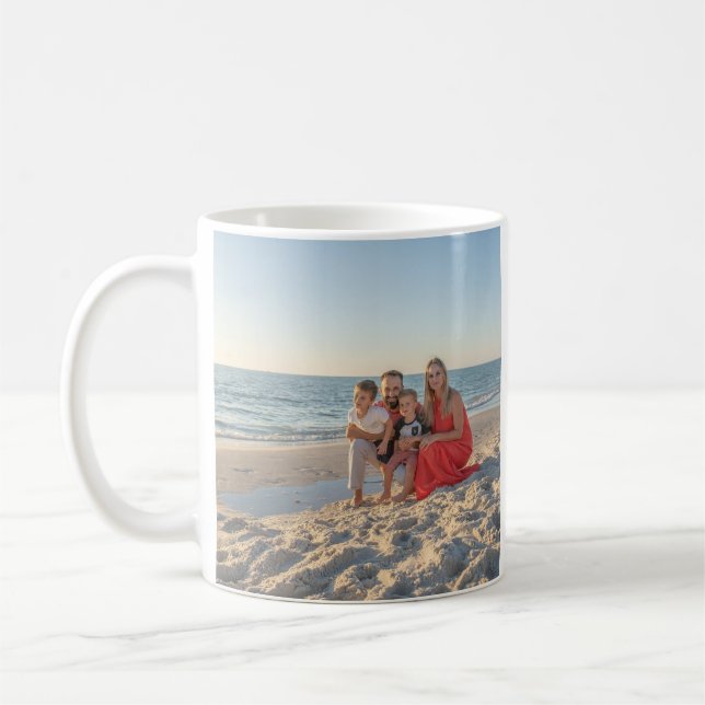 Taza De Café Mug de vacaciones familiares personalizadas - Foto (Izquierda)