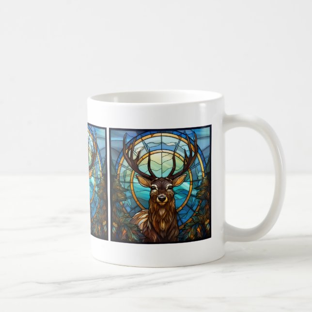 Taza De Café Mug de venado de vidrio contenido (Derecha)