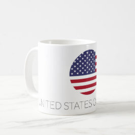 Taza De Café Mug de viajes de la bandera de los Estados Unidos