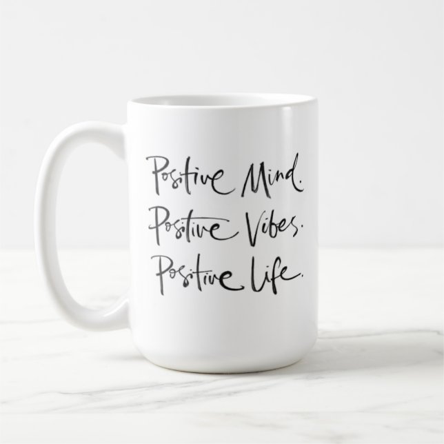 Taza De Café Mug de vibraciones positivas (Izquierda)