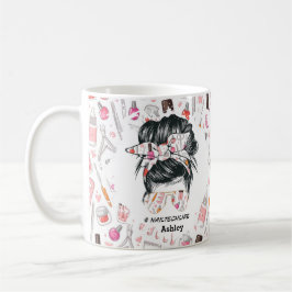 Taza De Café Mug de vida personalizada de Nail Tech Tools