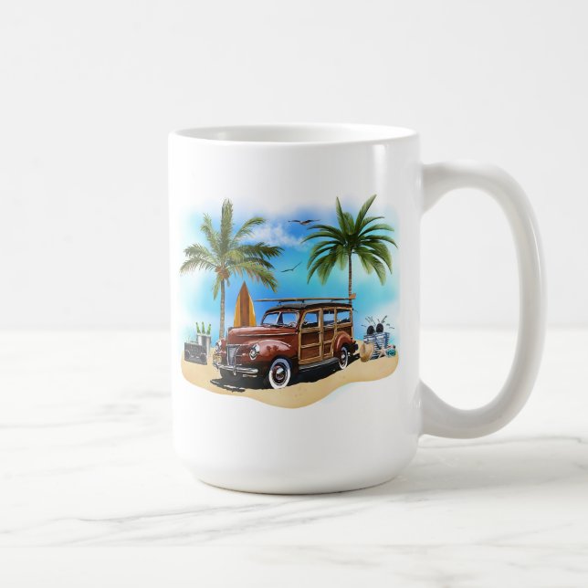 Taza De Café Mug de Wagon Beach Woody (Derecha)