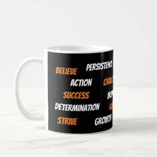Taza De Café Mug de Word con motivación personalizada