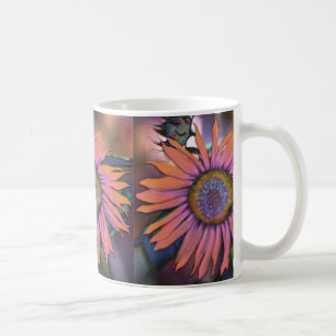 Taza De Café Mug de Wraparound Psychedelic Sunflower