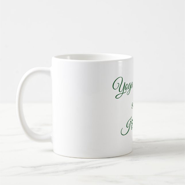 Taza De Café Mug de yoga inspirador (Izquierda)