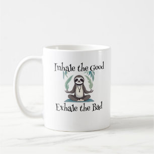Taza De Café Mug de yoga Sloth para meditación