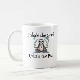 Taza De Café Mug de yoga Sloth para meditación