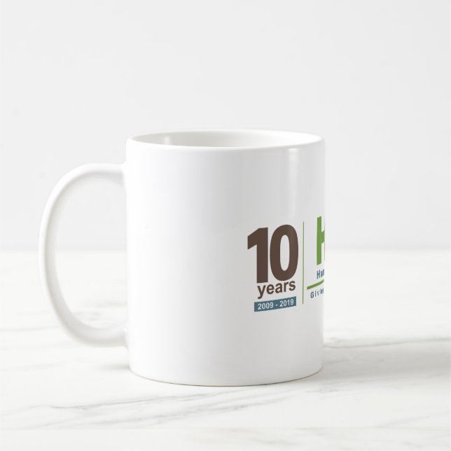 Taza De Café Mug. décimo aniversario (Izquierda)