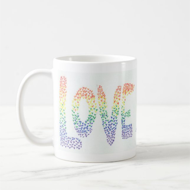 Taza De Café Mug, decir amor es amor. (Izquierda)