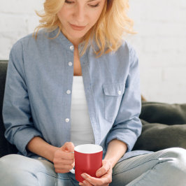 Taza De Café Mug. del café rojo clásico