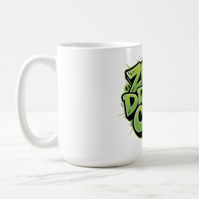 Taza De Café Mug del Club de Drama Cero - Gracioso Gen Z Sarcás (Izquierda)