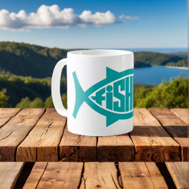 Taza De Café Mug del club de pesca (Subido por el creador)