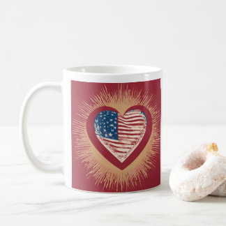 Taza De Café Mug del Corazón de América