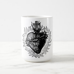 Taza De Café Mug del corazón sagrado
