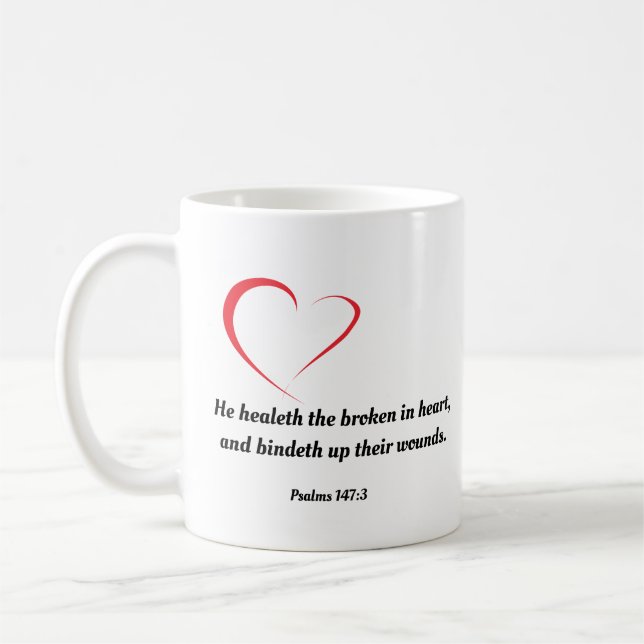 Taza De Café Mug del corazón sanador (Izquierda)