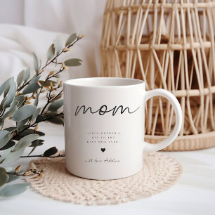 Taza De Café Mug del Día de la Madre Feliz minimalista