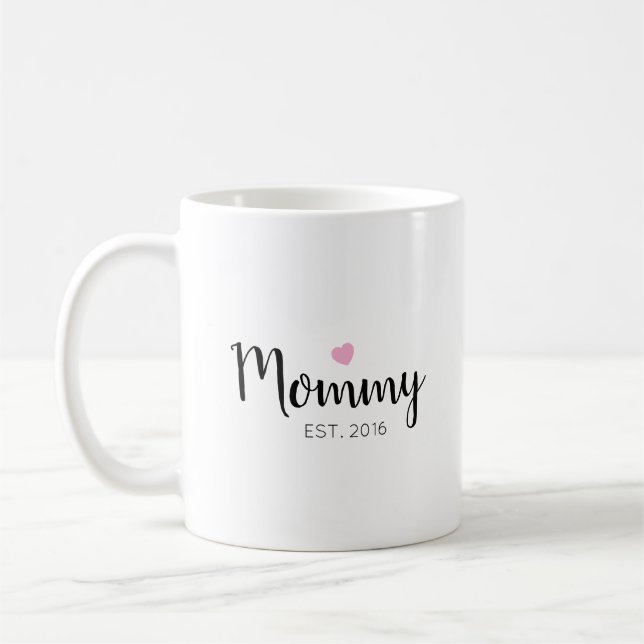 Taza De Café Mug del Día de la Madre Personalizada (Izquierda)
