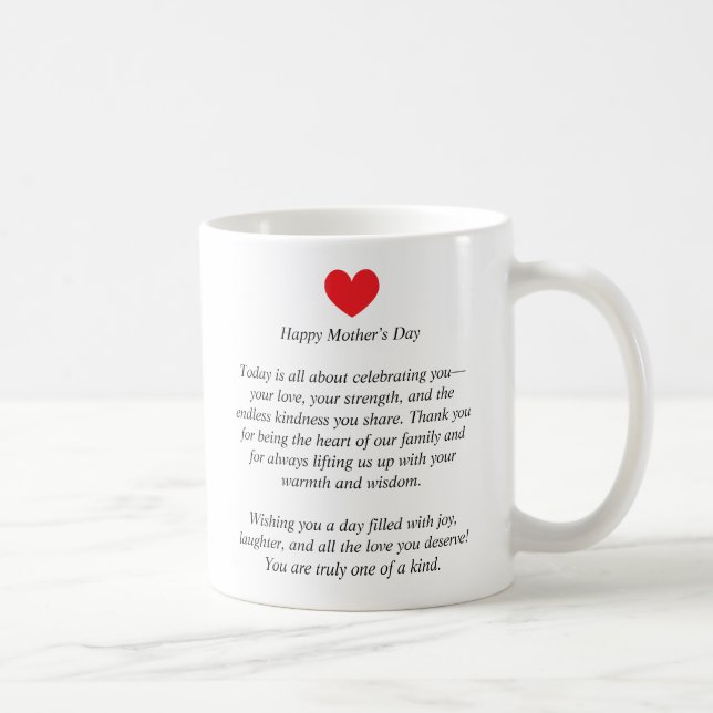 Taza De Café Mug del Día de la Madre Personalizada - Nombre y o