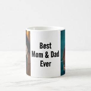 Taza De Café Mug del Día de los Padres - Mejor Mamá y Papá