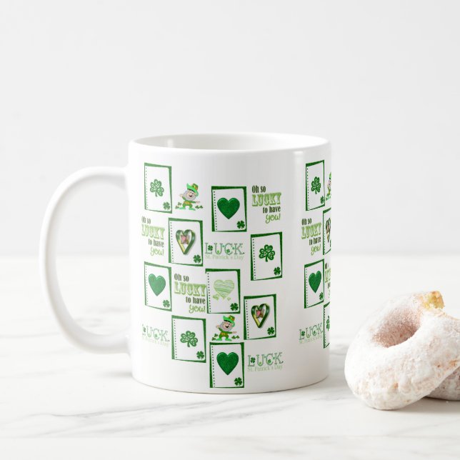 Taza De Café Mug del Día de San Patricio (Con donut)