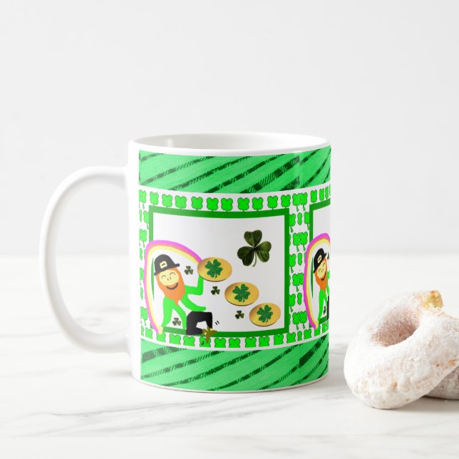 Taza De Café Mug del Día de San Patricio (Con donut)