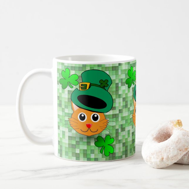 Taza De Café Mug del Día de San Patricio (Con donut)
