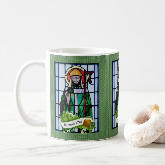 Taza De Café Mug del Día de San Patricio (Con donut)