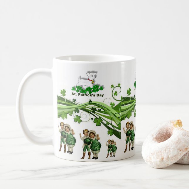 Taza De Café Mug del Día de San Patricio (Con donut)