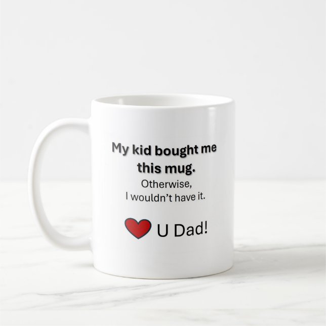 Taza De Café Mug del Día del Padre. ¡Increíble para cualquier p (Izquierda)