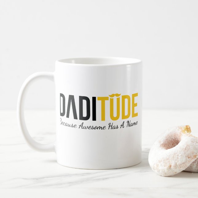 Taza De Café Mug del Día del Padre Personalizado - Mejor Coffee (Con donut)