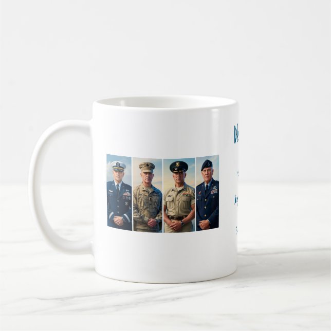 Taza De Café Mug del Día del Veterano (Izquierda)