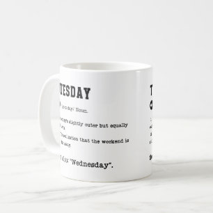 Taza De Café Mug del diccionario del martes gracioso - Adictos 