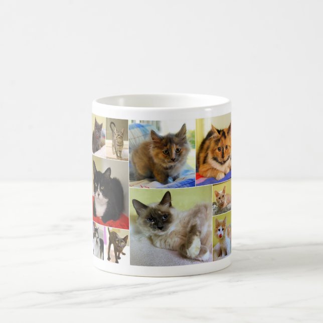 Taza De Café Mug. del grupo del gato (Centro)