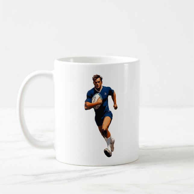 Taza De Café Mug del jugador de rugby (Izquierda)