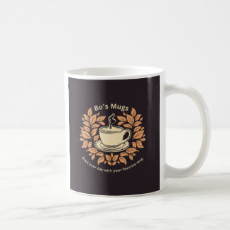 Taza De Café Mug del logotipo de Bo's Mugs