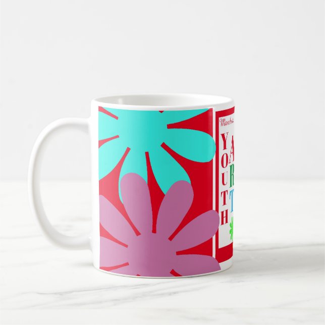 Taza De Café Mug del mes del arte juvenil (Izquierda)