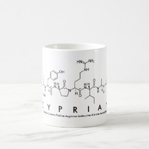 Taza De Café Mug del nombre del péptido chipriota