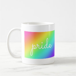 Taza De Café Mug del orgullo arcoiris en bonito
