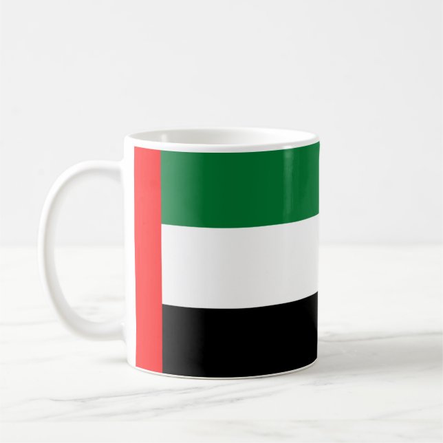 Taza De Café Mug del orgullo de la bandera de los Emiratos Árab (Izquierda)