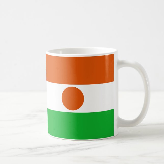 Taza De Café Mug del orgullo de la bandera de Níger (Derecha)