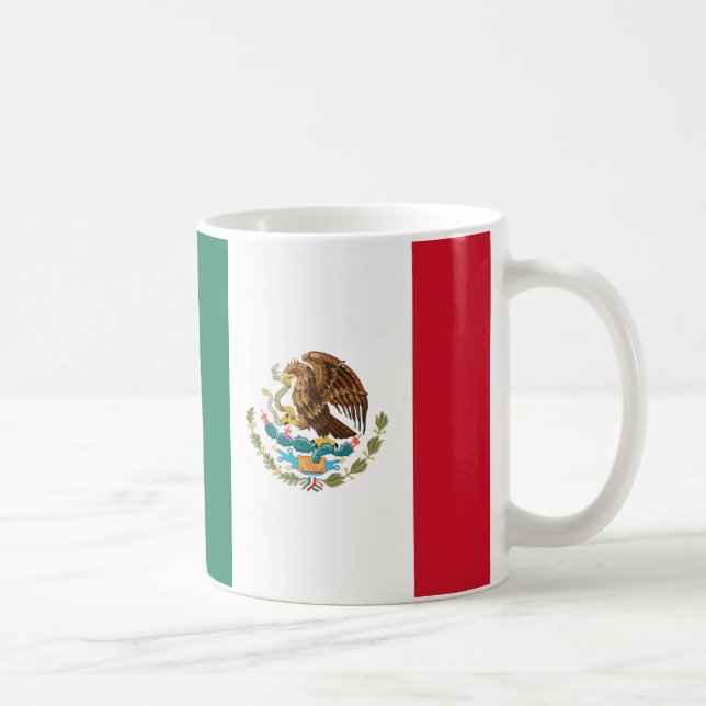 Taza De Café Mug del Orgullo de la Bandera Mexicana (Derecha)
