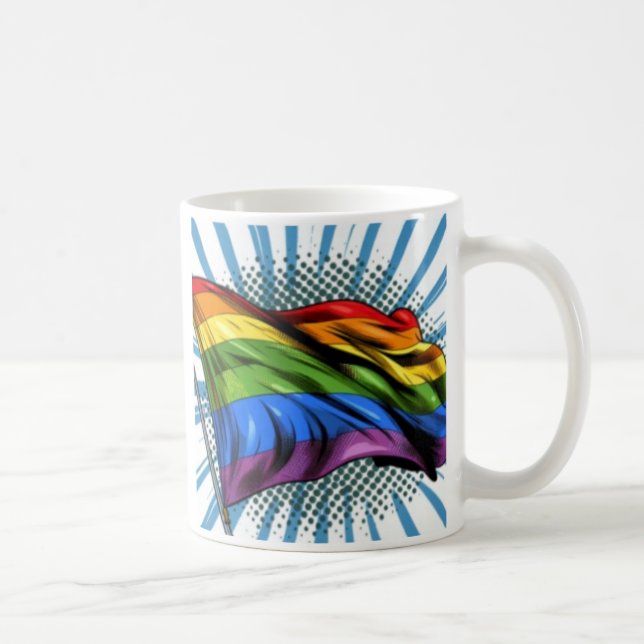 Taza De Café Mug del orgullo LGBTQ+ (Derecha)