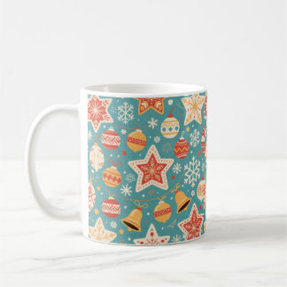Taza De Café "Mug del patrón de Navidades festivos"