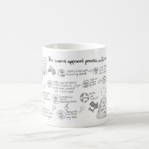 Mug del proceso de aprobación de comas