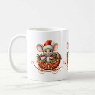 Taza De Café Mug. del ratón de los Navidades cutáneos