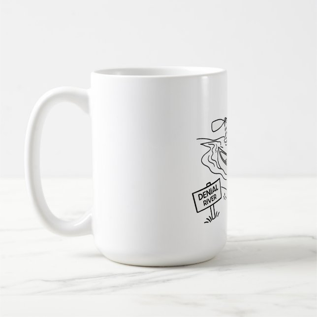 Taza De Café Mug del río Denial (Izquierda)