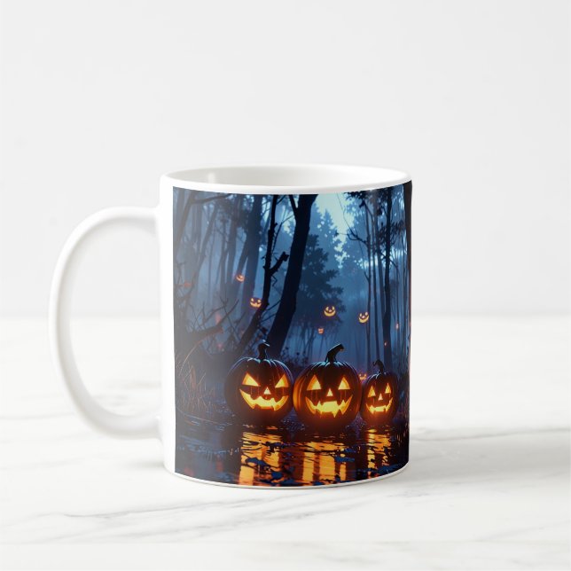 Taza De Café Mug Demon Pumpkin - Café Anime Halloween (Izquierda)